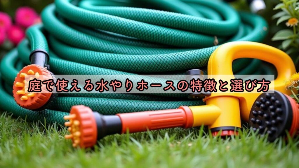 庭で使える水やりホースの特徴と選び方