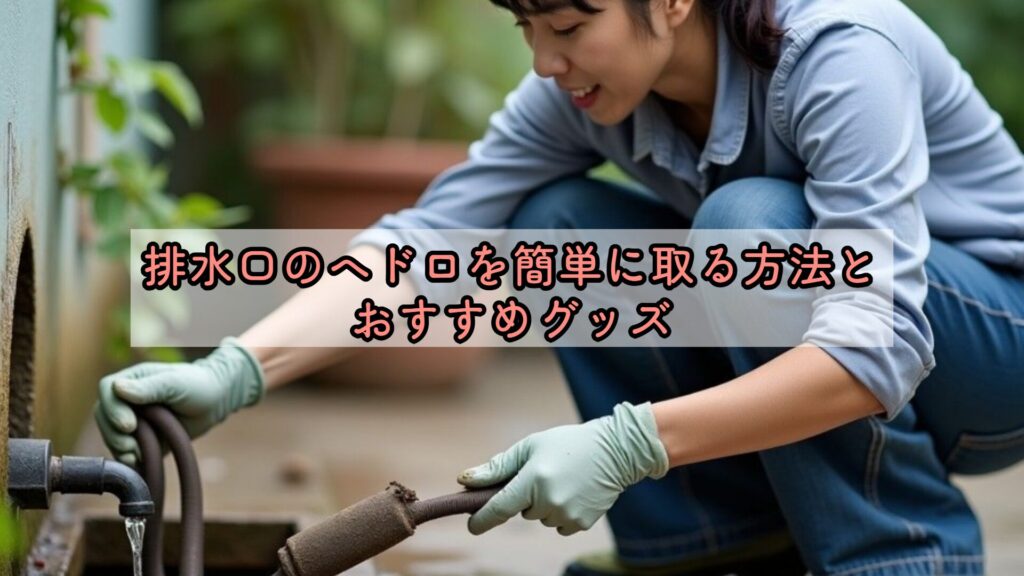 排水口のヘドロを簡単に取る方法とおすすめグッズ