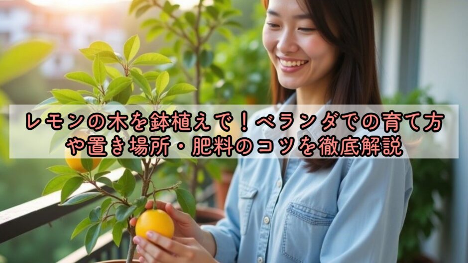 レモンの木を鉢植えで！ベランダでの育て方や置き場所・肥料のコツを徹底解説