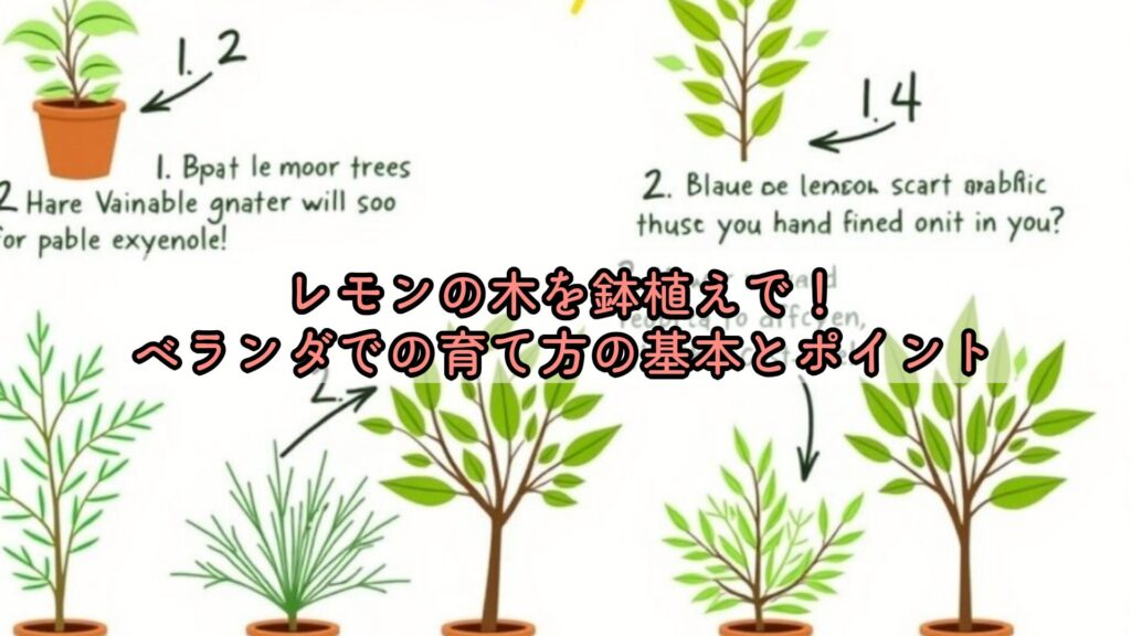 レモンの木を鉢植えで！ベランダでの育て方の基本とポイント