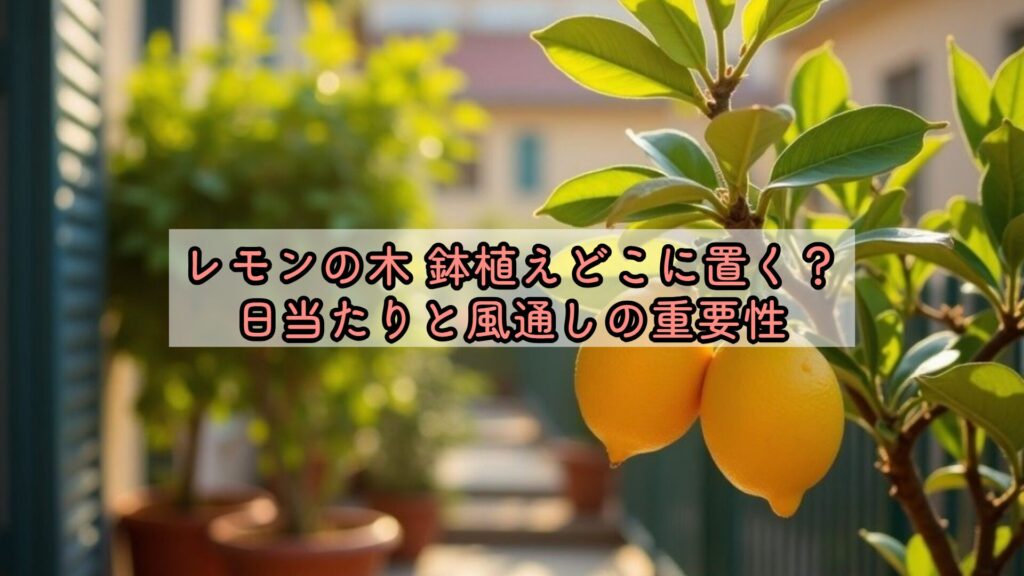 鉢植えどこに置く？日当たりと風通しの重要性