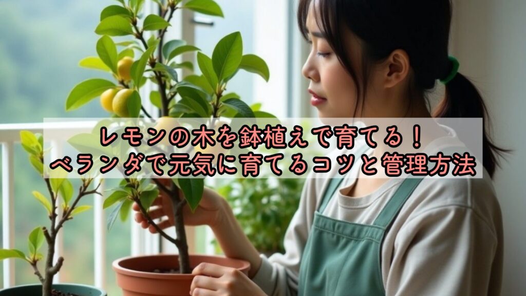レモンの木を鉢植えで育てる！ベランダで元気に育てるコツと管理方法