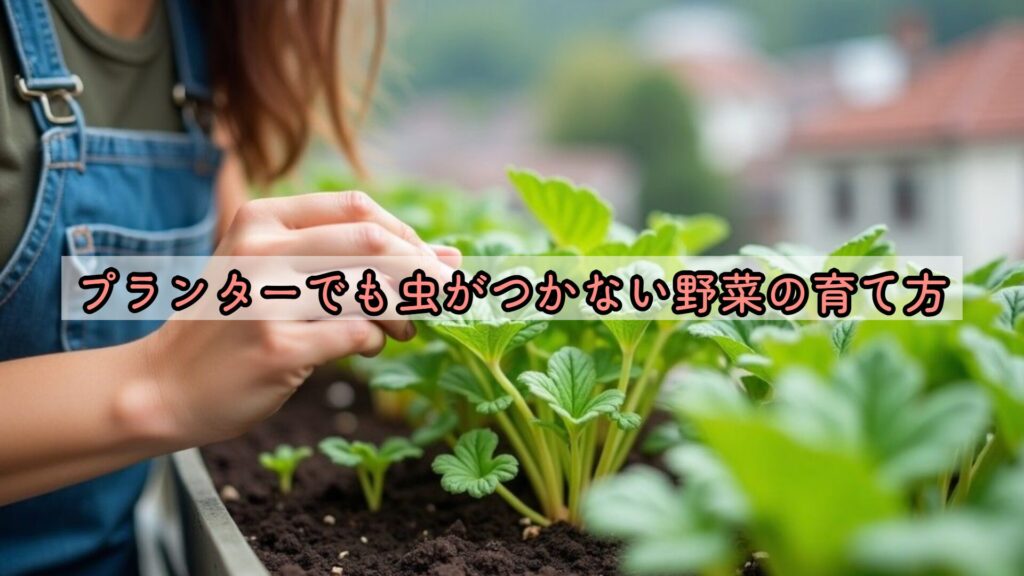 プランターでも虫がつかない野菜の育て方