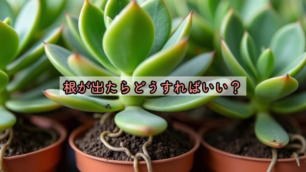 根が出たらどうすればいい？