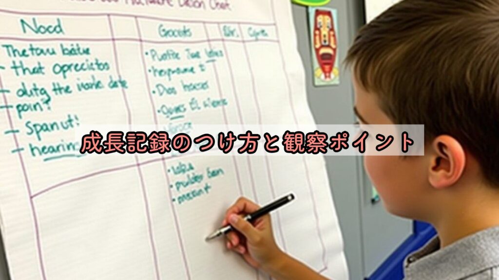 成長記録のつけ方と観察ポイント