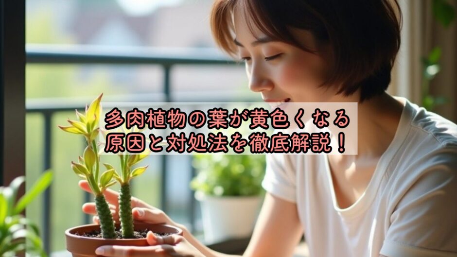 多肉植物の葉が黄色くなる原因と対処法を徹底解説！