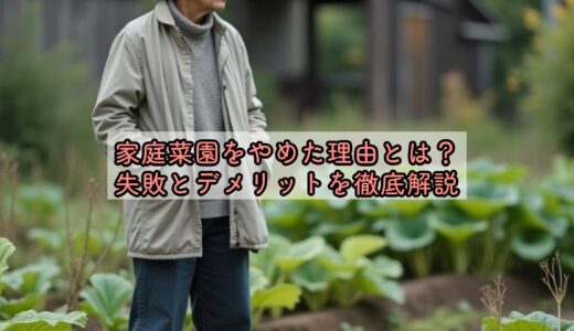 家庭菜園をやめた理由とは？失敗とデメリットを徹底解説