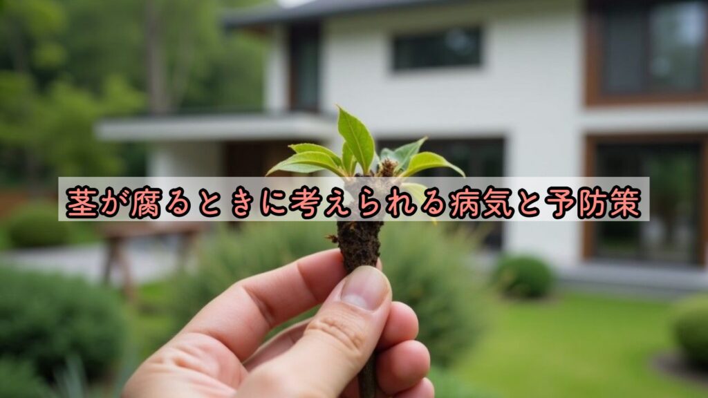 茎が腐るときに考えられる病気と予防策