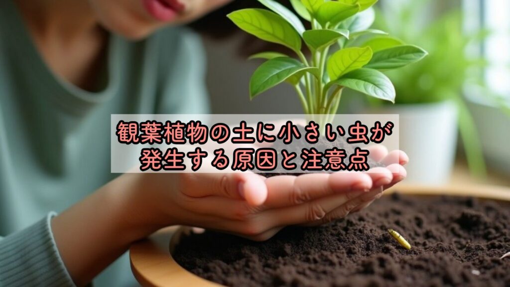 観葉植物の土に小さい虫が発生する原因と注意点