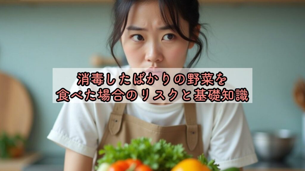消毒したばかりの野菜を食べた場合のリスクと基礎知識