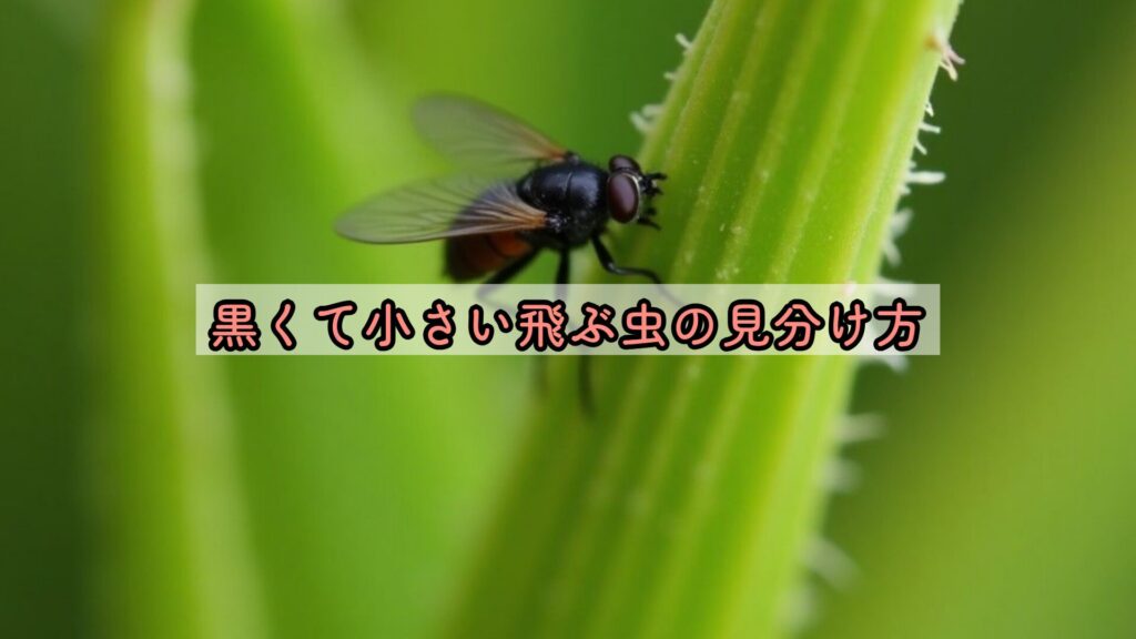 黒くて小さい飛ぶ虫の見分け方
