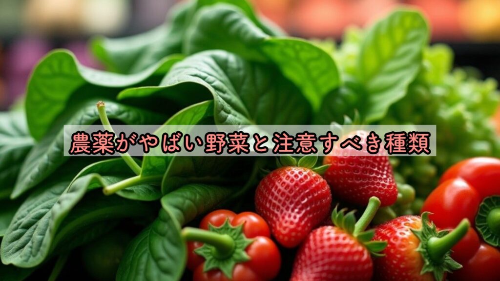 農薬がやばい野菜と注意すべき種類