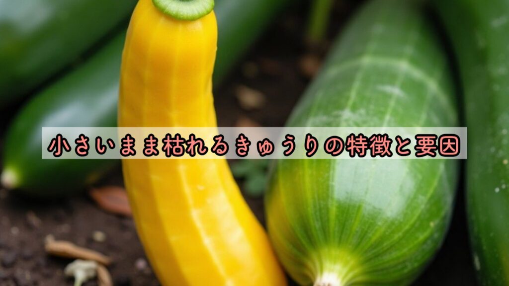 小さいまま枯れるきゅうりの特徴と要因