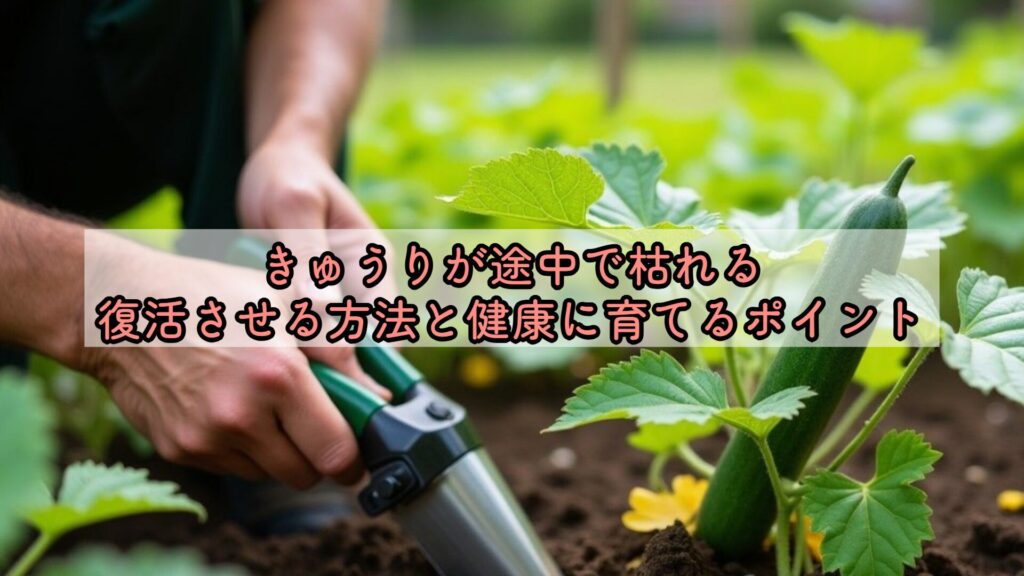 きゅうりが途中で枯れる、復活させる方法と健康に育てるポイント