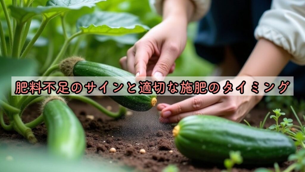 肥料不足のサインと適切な施肥のタイミング