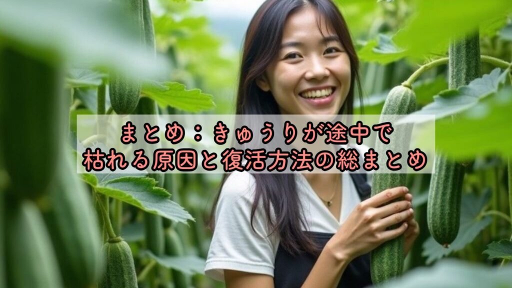 まとめ:きゅうりが途中で枯れる原因と復活方法の総まとめ