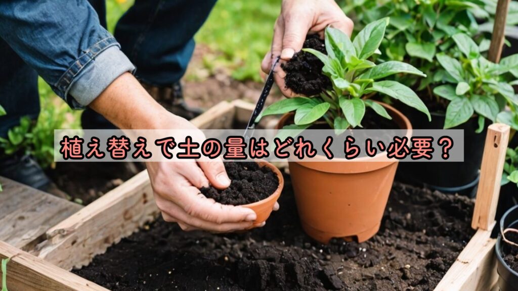 植え替えで土の量はどれくらい必要？