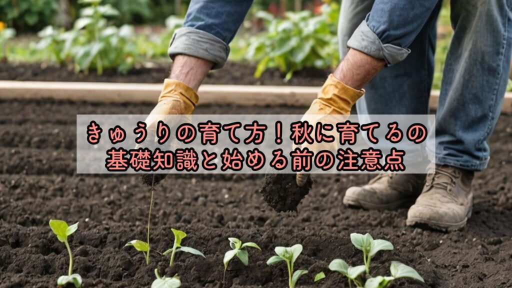 きゅうりの育て方!秋に育てるの基礎知識と始める前の注意点