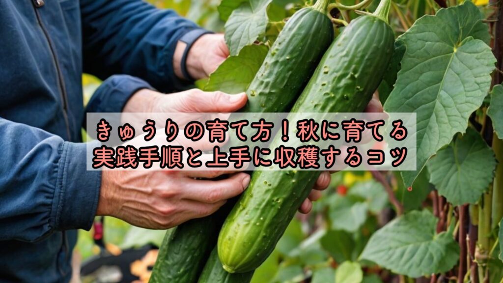 きゅうりの育て方!秋に育てる実践手順と上手に収穫するコツ
