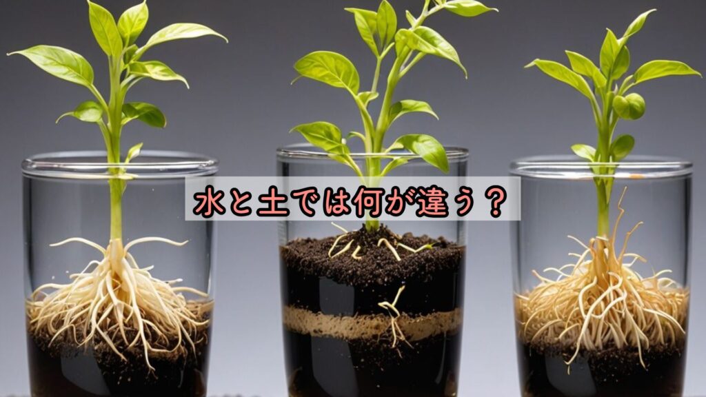 水と土では何が違う？