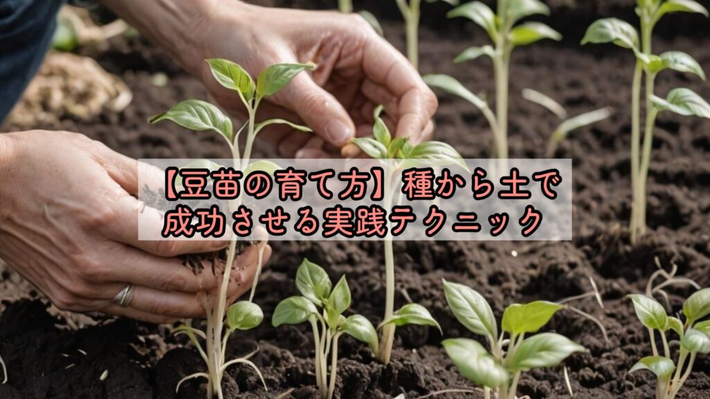 【豆苗の育て方】種から土で成功させる実践テクニック