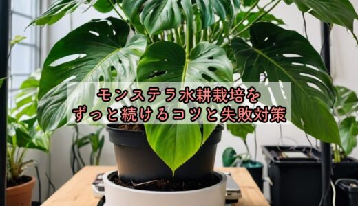 モンステラ水耕栽培をずっと続けるコツと失敗対策