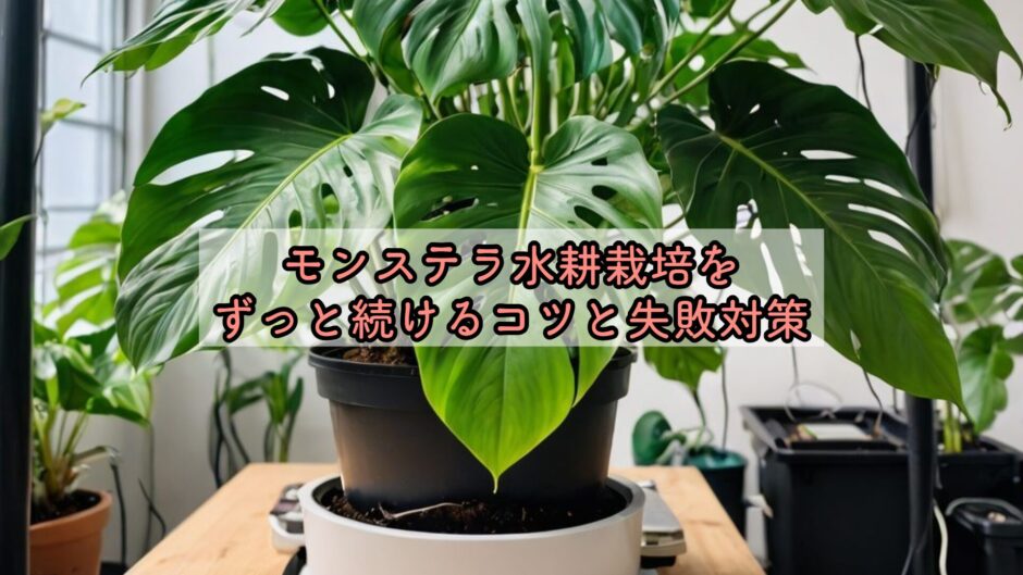 モンステラ水耕栽培をずっと続けるコツと失敗対策
