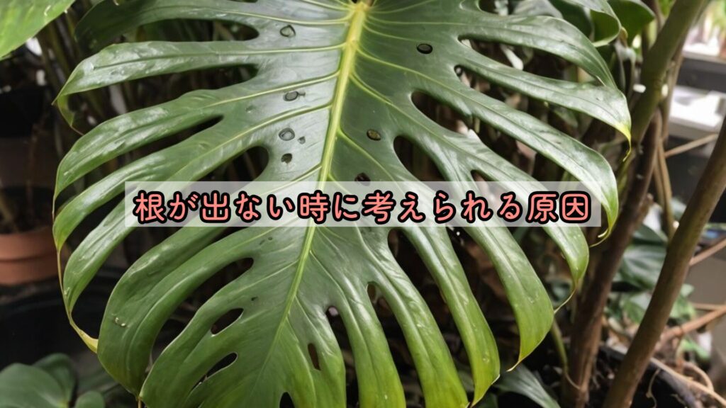 根が出ない時に考えられる原因