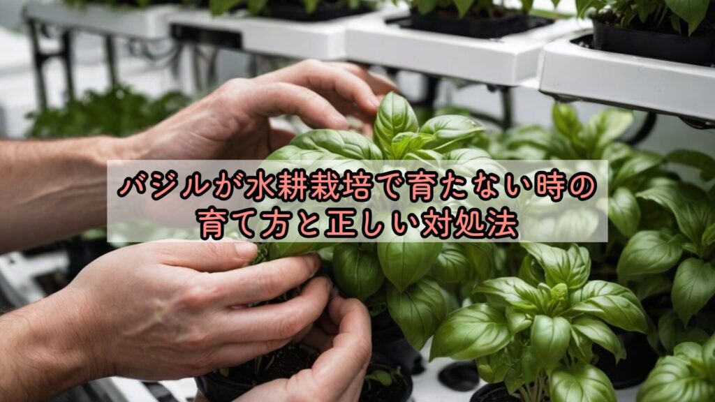 バジルが水耕栽培で育たない時の育て方と正しい対処法