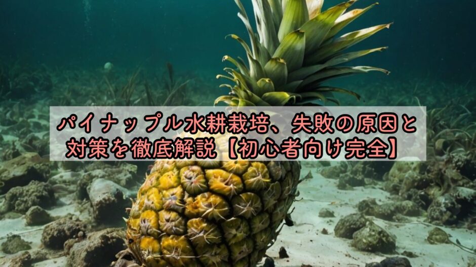 パイナップル水耕栽培、失敗の原因と対策を徹底解説【初心者向け完全】