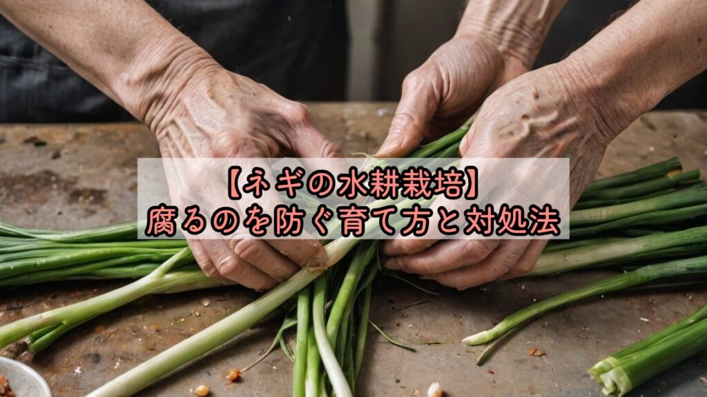 【ネギの水耕栽培】腐るのを防ぐ育て方と対処法