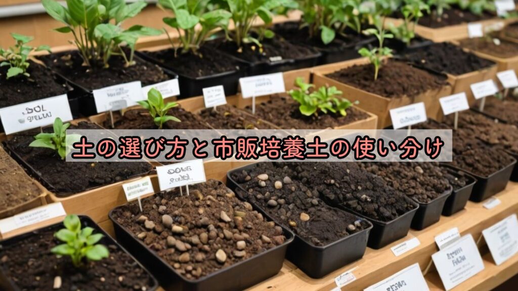 土の選び方と市販培養土の使い分け
