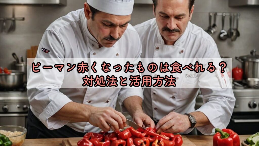 ピーマン赤くなったものは食べれる？対処法と活用方法