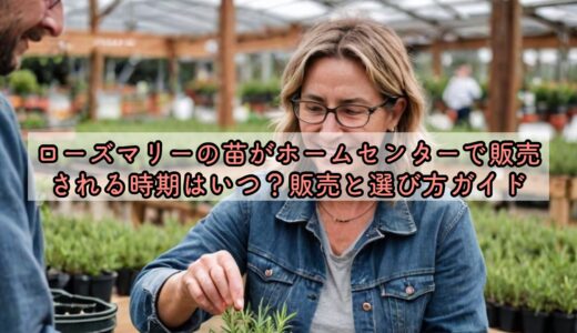 ローズマリーの苗がホームセンターで販売される時期はいつ？販売と選び方ガイド
