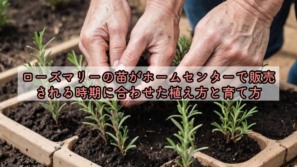 ローズマリーの苗がホームセンターで販売される時期に合わせた植え方と育て方