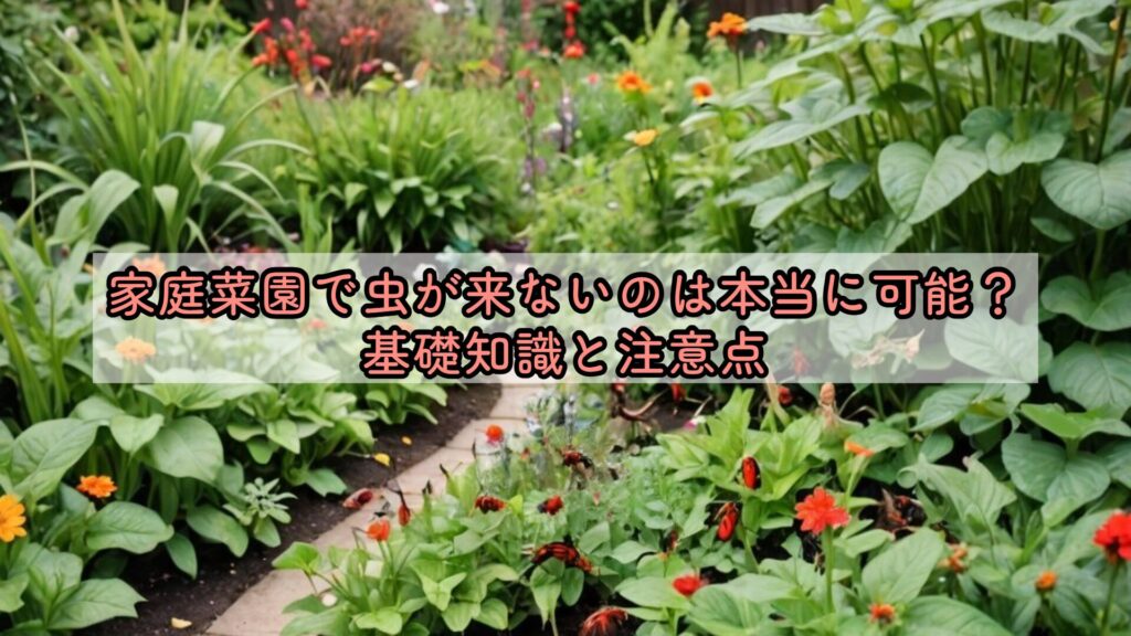 家庭菜園で虫が来ないのは本当に可能？基礎知識と注意点