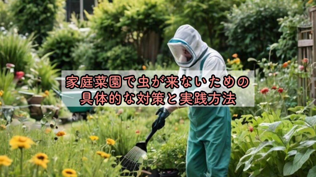 家庭菜園で虫が来ないための具体的な対策と実践方法