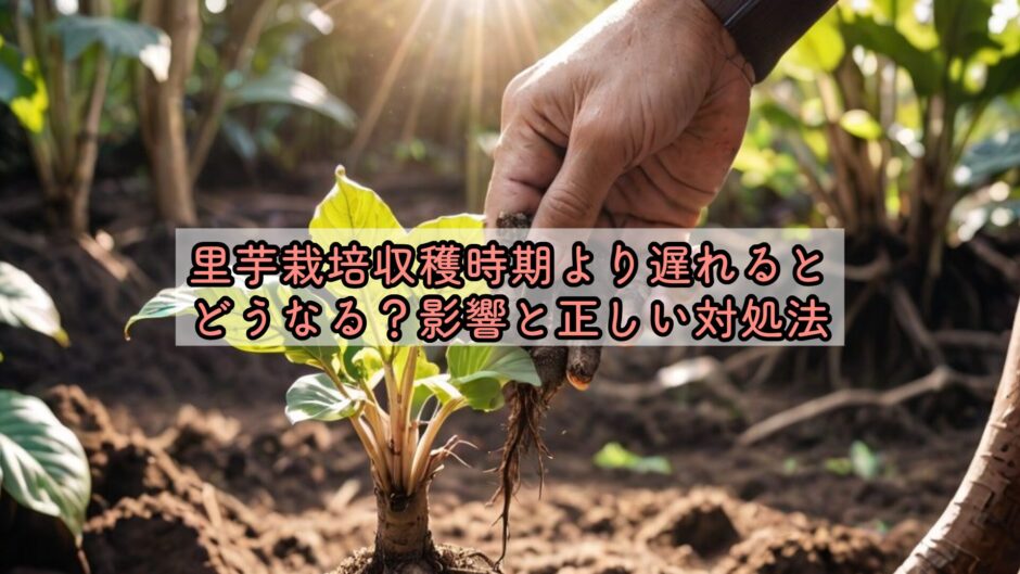 里芋栽培収穫時期より遅れるとどうなる？影響と正しい対処法