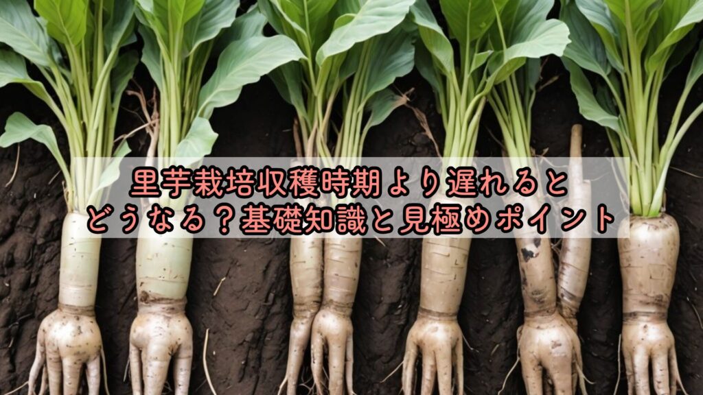 里芋栽培収穫時期より遅れるとどうなる？基礎知識と見極めポイント