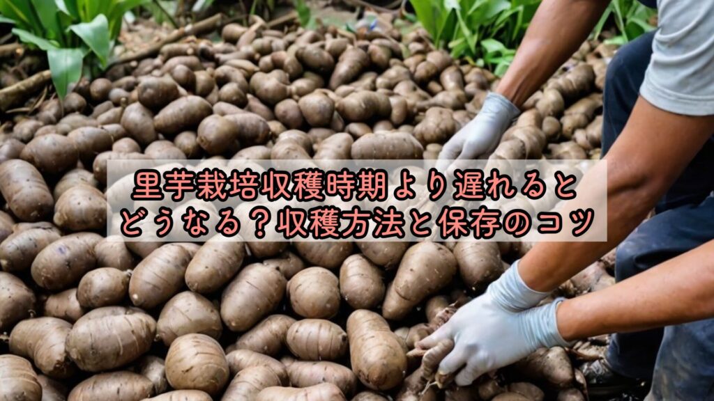 里芋栽培収穫時期より遅れるとどうなる？収穫方法と保存のコツ