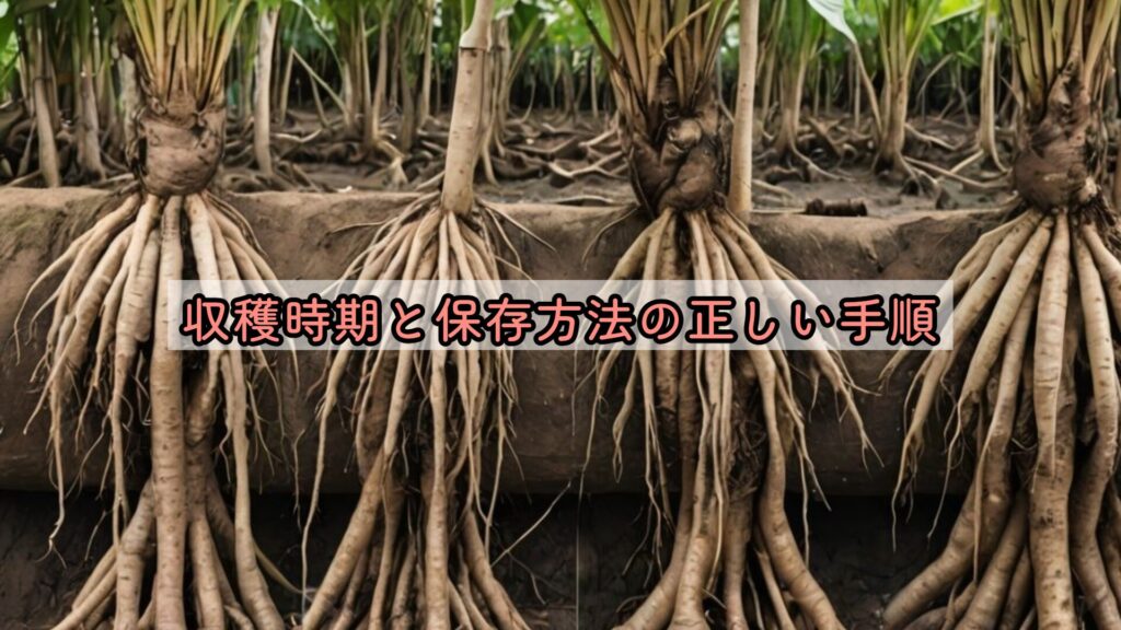 収穫時期と保存方法の正しい手順