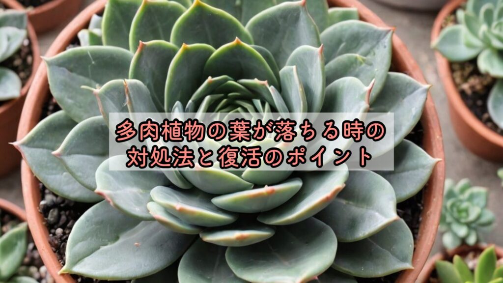 多肉植物の葉が落ちる時の対処法と復活のポイント