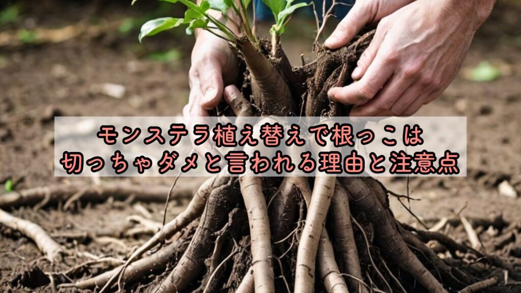 モンステラ植え替えで根っこは切っちゃダメと言われる理由と注意点