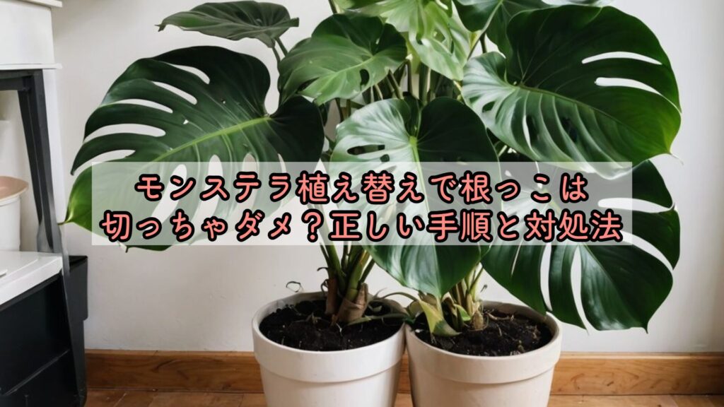 モンステラ植え替えで根っこは切っちゃダメ?正しい手順と対処法