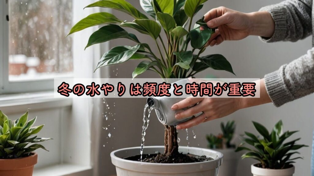 冬の水やりは頻度と時間が重要