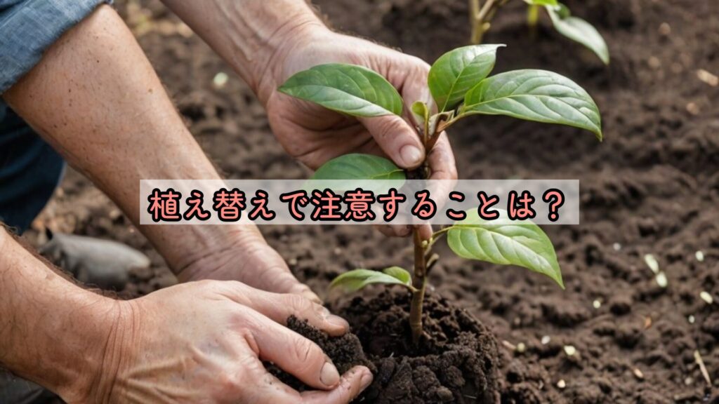 植え替えで注意することは?