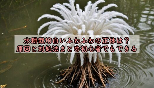 水耕栽培白いふわふわの正体は？原因と対処法まとめ初心者でもできる