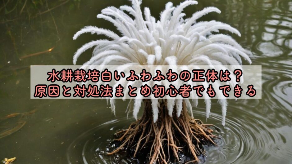 水耕栽培白いふわふわの正体は？原因と対処法まとめ初心者でもできる