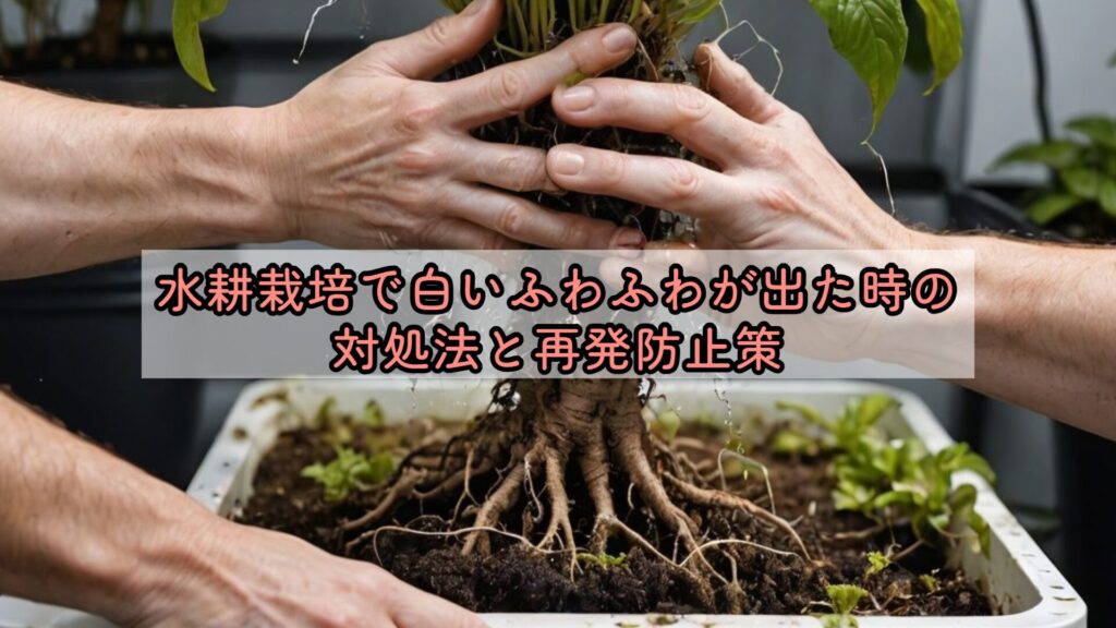 水耕栽培で白いふわふわが出た時の対処法と再発防止策