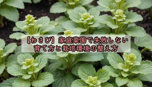【わさび】家庭菜園で失敗しない育て方と栽培環境の整え方